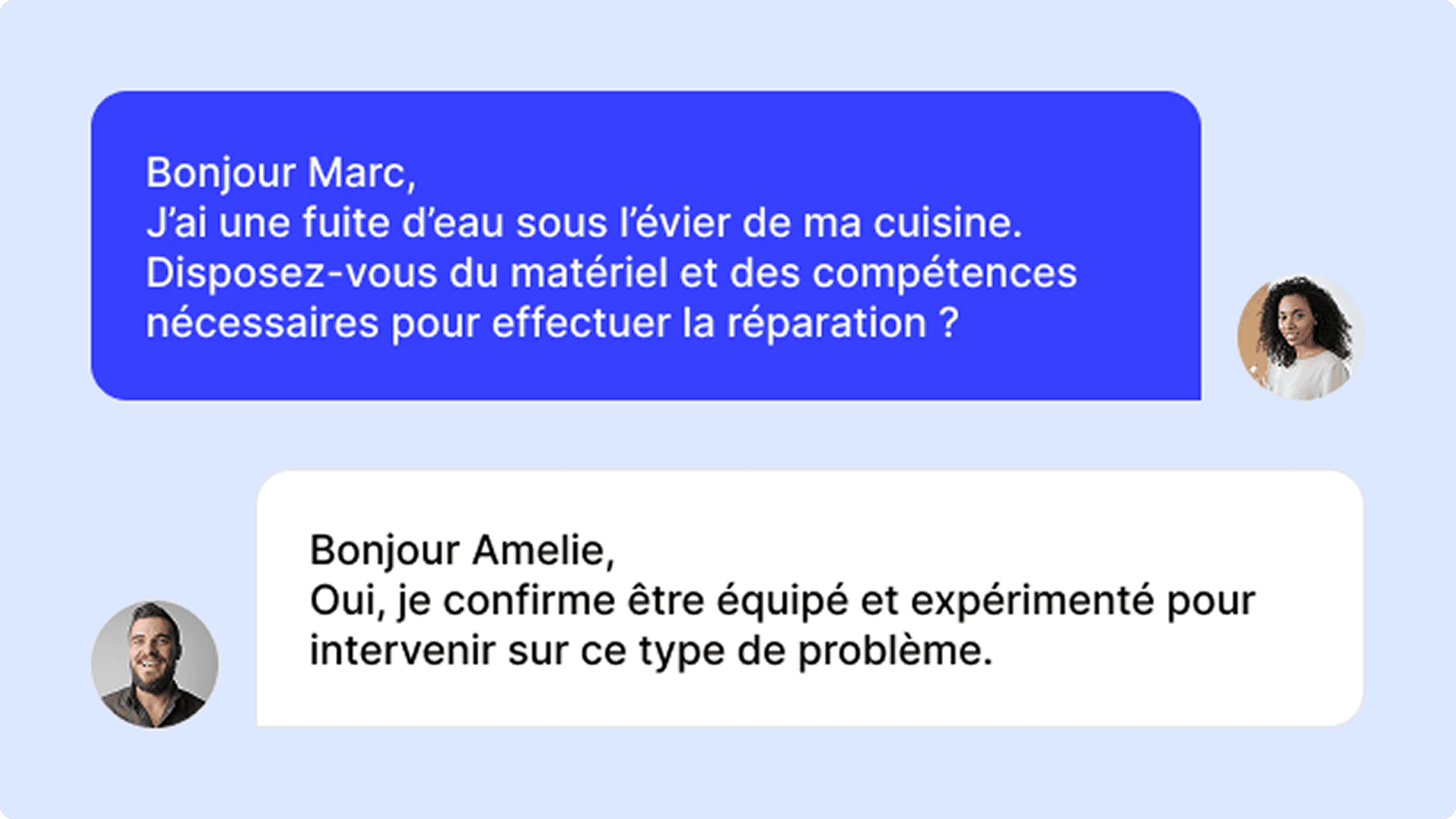 Contact direct avant réservation